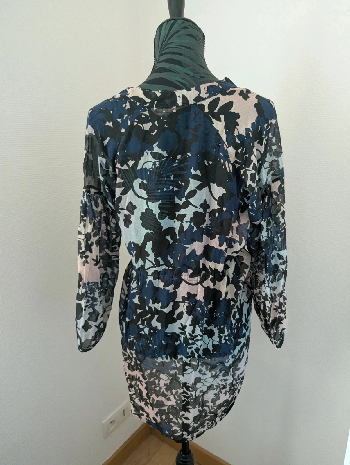 Blouse / Tunica met bloemen Diane von Furstenberg - Zijde en katoen - Maat 6 (S/M) – photo 3